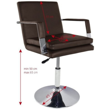 GABBIANO FOTEL FRYZJERSKI 049 BRĄZOWY